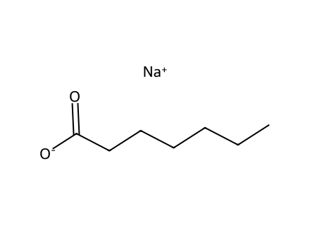 Enanthic Acid Sodium Salt molecular structure