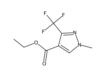 Ethyl 1-methyl-3-(trifluoromethyl)-1H-pyrazole-4-carboxylate molecular structure