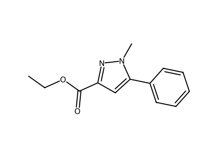 Ethyl 1-methyl-5-phenyl-1H-pyrazole-3-carboxylate molecular structure