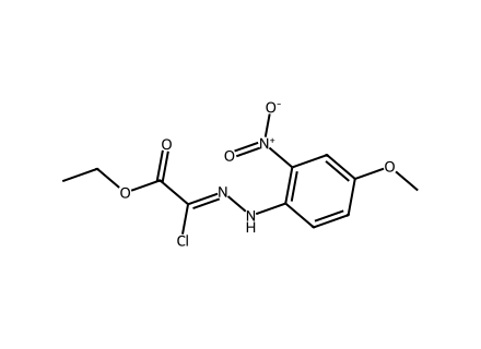 Ethyl 2-chloro-2-[2-(4-methoxy-2-nitrophenyl)-hydrazono]acetate molecular structure