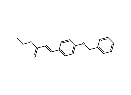 Ethyl 3-[4-(benzyloxy)phenyl]acrylate molecular structure