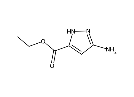 Ethyl 3-amino-1H-pyrazole-5-carboxylate molecular structure
