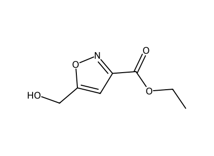Ethyl 5-(hydroxymethyl)isoxazole-3-carboxylate molecular structure