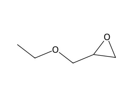Ethyl glycidyl ether molecular structure