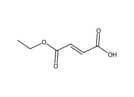 ethyl-hydrogen-fumarate molecular structure