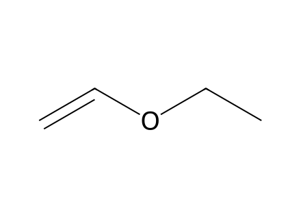 Ethyl vinyl ether molecular structure