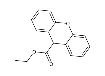 Ethyl xanthene-9-carboxylate molecular structure