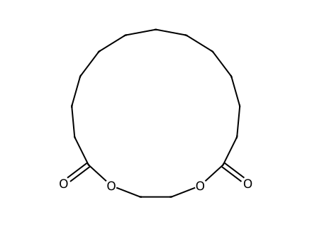 Ethylene Brassylate, 95+% molecular structure