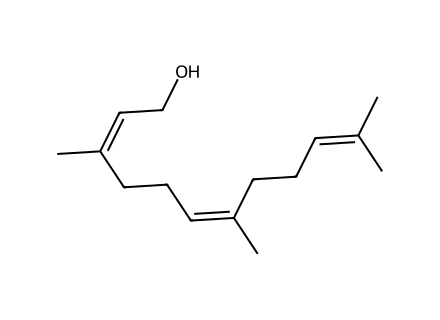 Farnesol molecular structure