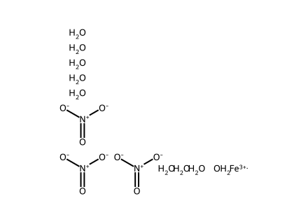Ferric Nitrate Nonahydrate molecular structure