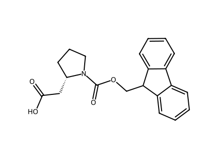 Fmoc-L-beta-homoproline molecular structure