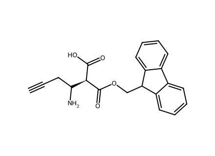 Fmoc-(S)-3-amino-5-hexynoic acid molecular structure