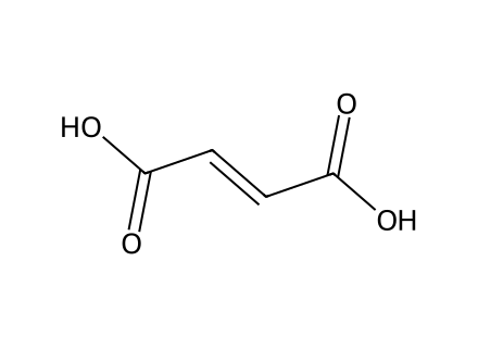 Fumaric acid molecular structure