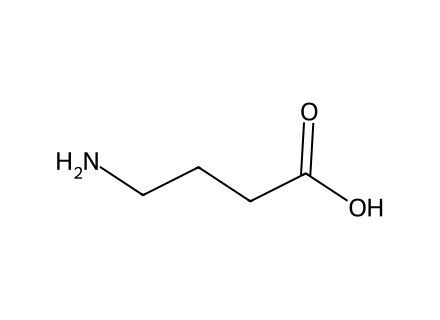 GABA (Gamma-Aminobutyric Acid) molecular structure
