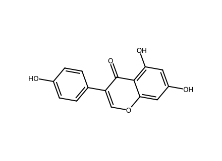 Genistein molecular structure