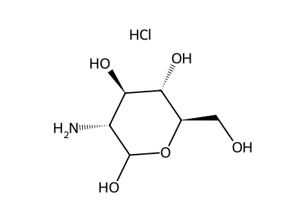 Glucosamine HCl molecular structure