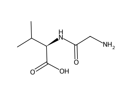 Glycyl-D-Valine molecular structure