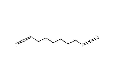 HDI (Hexamethylene Diisocyanate) molecular structure