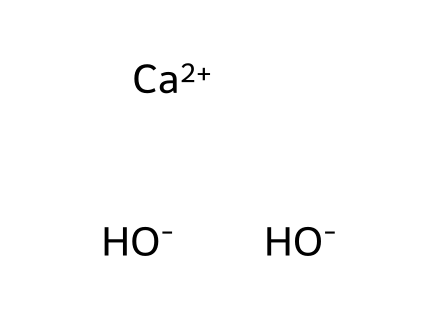 Hydrated Lime (Calcium Hydroxide) molecular structure