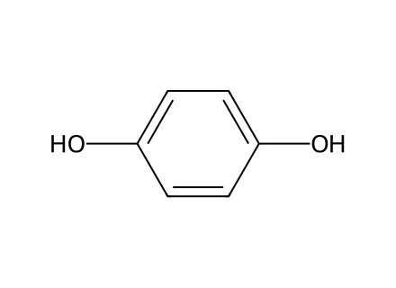 Hydroquinone, Reagentplus molecular structure