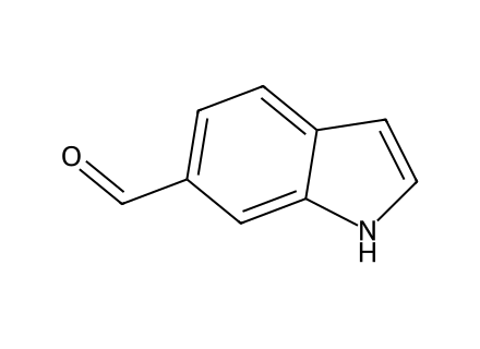 Indole-6-carboxaldehyde molecular structure