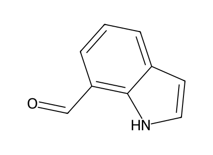 Indole-7-carboxaldehyde molecular structure