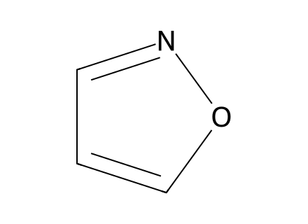 Isoxazole molecular structure