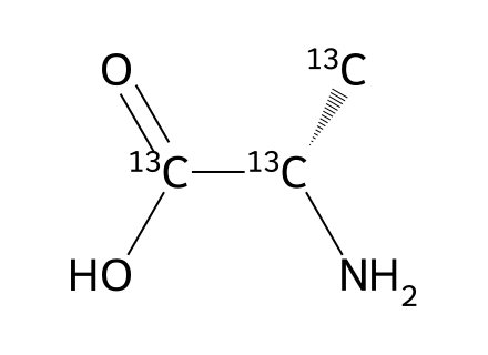 L-Alanine-13C3, 99 Atom % 13C molecular structure