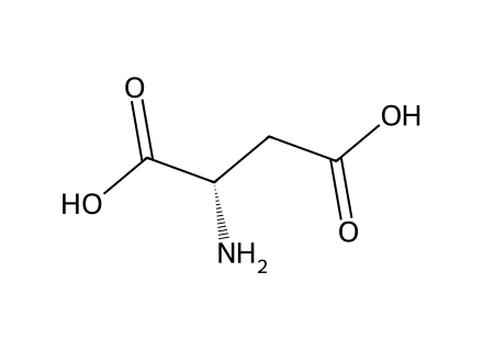 L-Aspartic Acid molecular structure