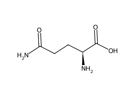 L-Glutamine molecular structure