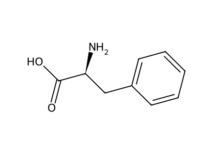 L-Phenylalanine molecular structure