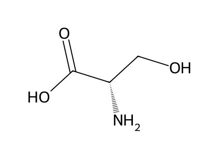 L-Serine molecular structure