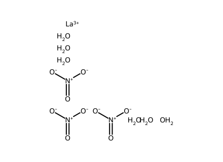 Lanthanum(III) nitrate hexahydrate, REacton« molecular structure
