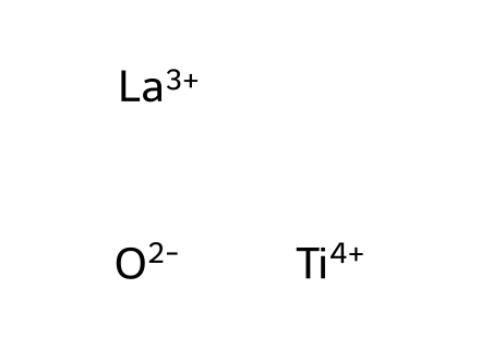 Lanthanum titanium oxide molecular structure
