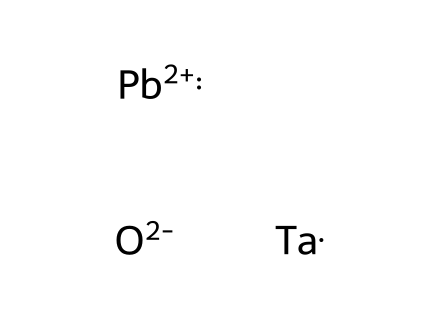 Lead(II) tantalum oxide molecular structure