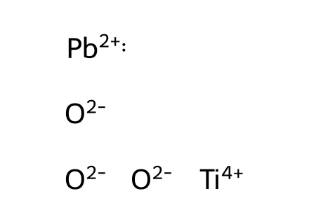 Lead titanium oxide molecular structure