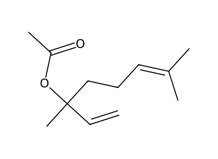 Linalyl Acetate molecular structure