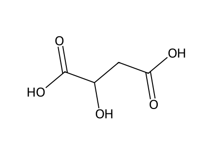 Malic Acid (DL) molecular structure