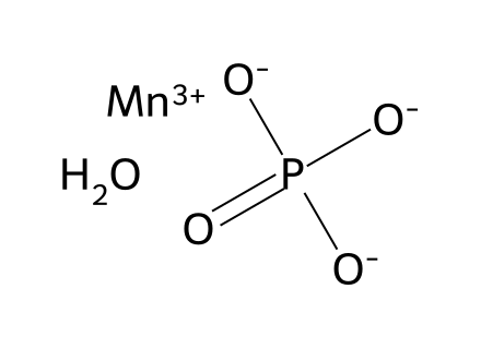 Manganese(III) phosphate hydrate molecular structure