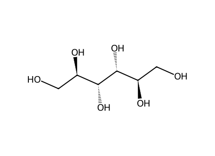 Mannitol molecular structure