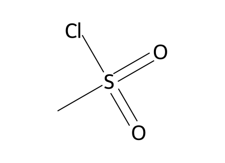 Methanesulfonyl chloride molecular structure