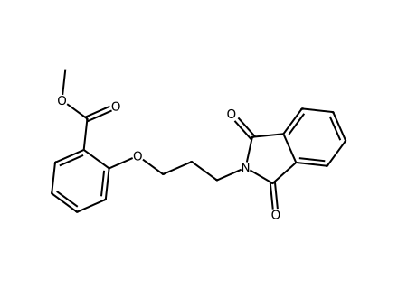 Methyl 2-(3-phthalimidopropoxy)benzoate molecular structure