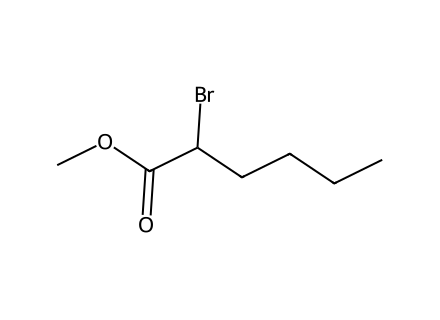 Methyl 2-Bromohexanoate molecular structure