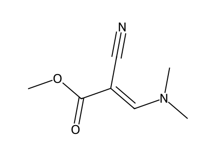 Methyl 2-cyano-3-(dimethylamino)acrylate molecular structure