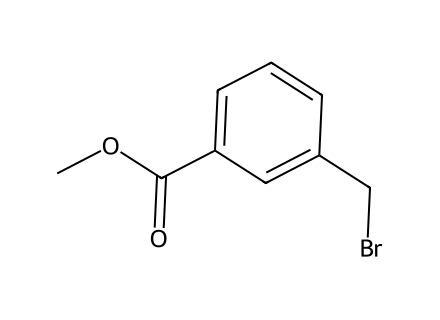 Methyl 3-(bromomethyl)benzoate molecular structure