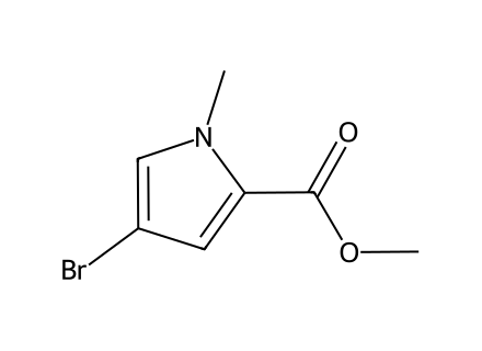 Methyl 4-bromo-1-methyl-1H-pyrrole-2-carboxylate molecular structure