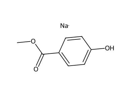 Methyl Paraben Sodium molecular structure