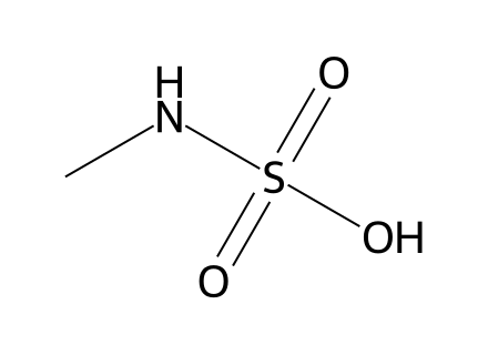 Methylsulfamic Acid molecular structure