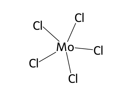 Molybdenum(V) Chloride molecular structure