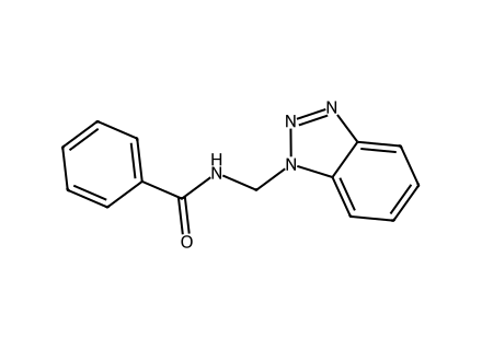 N-(1H-Benzotriazol-1-Ylmethyl)Benzamide structural formula